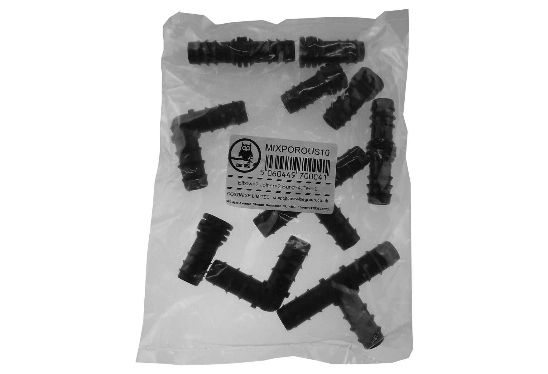 Mix 1/2" Barb Connectors POROUS10 - Best4Trade-Retail Garden watering