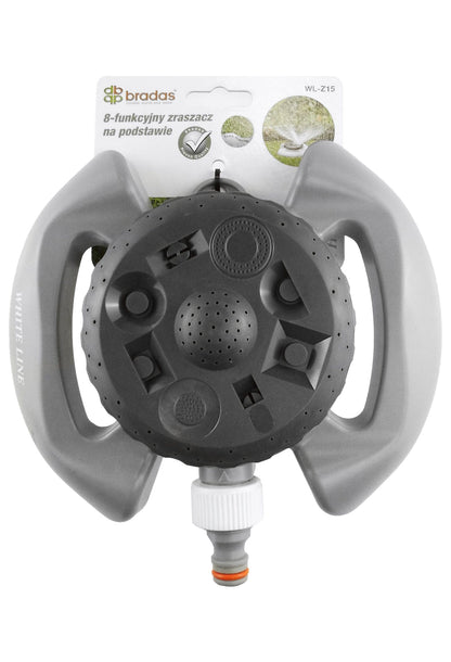 8-Pattern Static Lawn Sprinkler White Line - Best4Trade-Retail Garden watering