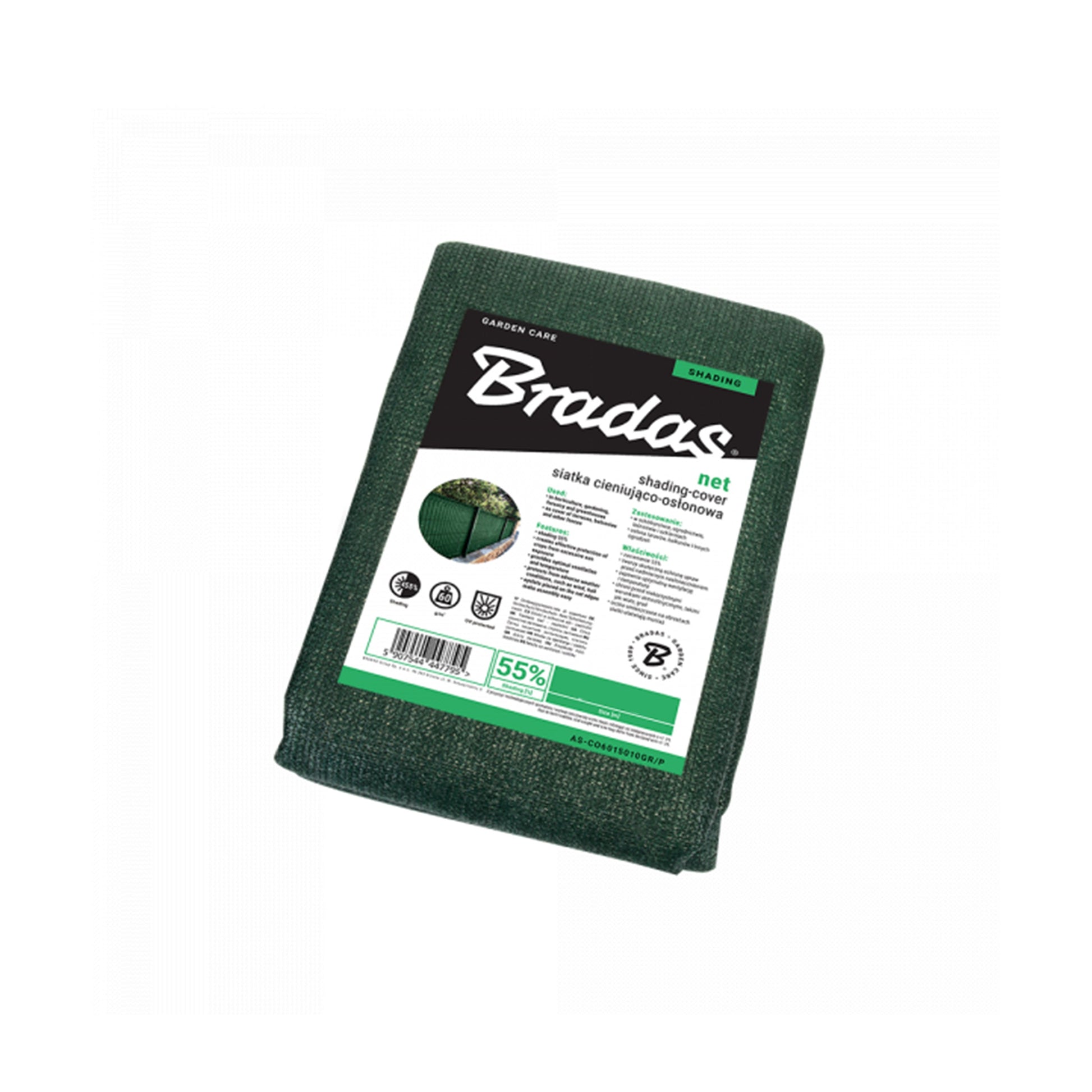 Garden Shade Net 55% 60g Green 1.2m x 10m - Best4Trade-Retail Garden tools & Accesories
