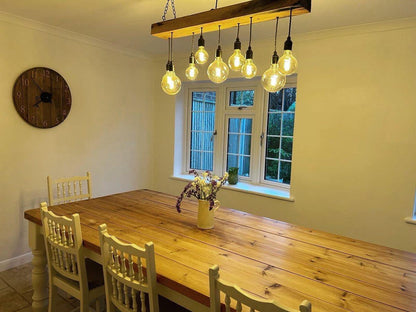 Oak Beam Chandelier | Made to Measure Kitchen Island & Dining Lighting UK