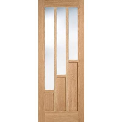 Oak Coventry 3 Light Panel Pre-Finished Internal Door - 2040mm x 626mm - LPD Doors