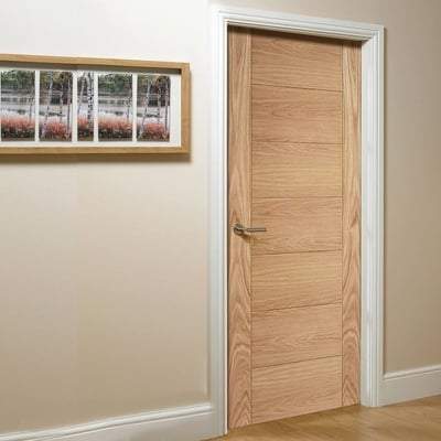 Oak Carini Pre-Finished Flush Internal Door - 1981mm x 533mm - LPD Doors