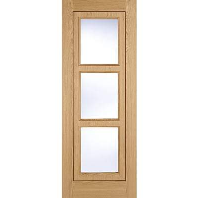 Oak Inlay 3 Light Panel Pre-Finished Internal Door - 1981mm x 686mm - LPD Doors