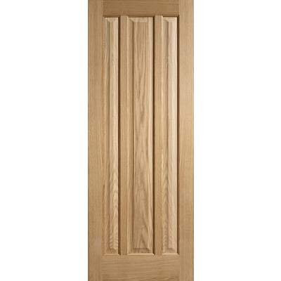 Oak Kilburn 3 Panel Un-Finished Internal Fire Door FD30 - 1981mm x 762mm - LPD Doors