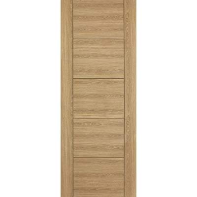 Vancouver Oak Laminated 5 Panel Interior Door - 1981mm x 610mm - LPD Doors