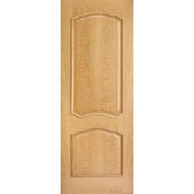 LPD Louis Oak Unfinished 2 Panel Raised Mouldings Internal Door - All Sizes - Build4less