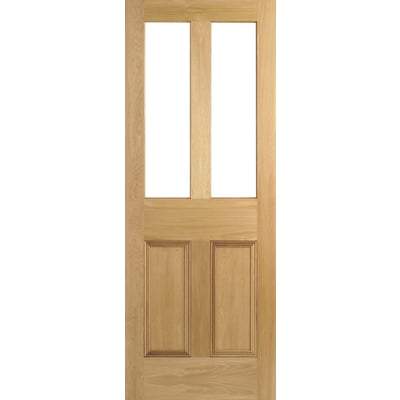 Oak Malton 2 Unglazed Light Panels Un-Finished Internal Door - 1981mm x 762mm - LPD Doors