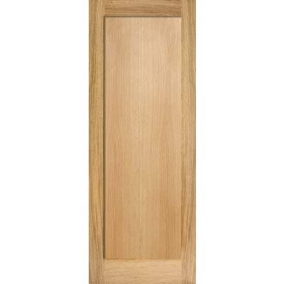Oak Pattern 10 - 1 Panel Un-Finished Internal Fire Door FD30 - 1981mm x 762mm - LPD Doors