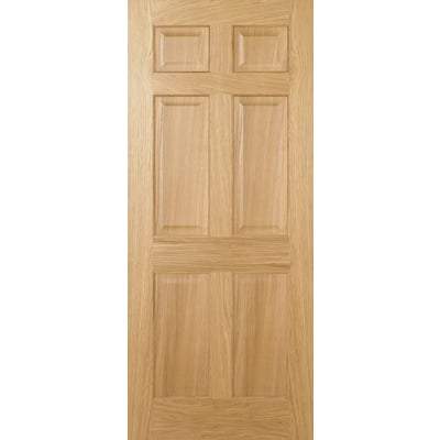 Oak Regency 6 Panel Pre-Finished Internal Door - 1981mm x 610mm - LPD Doors