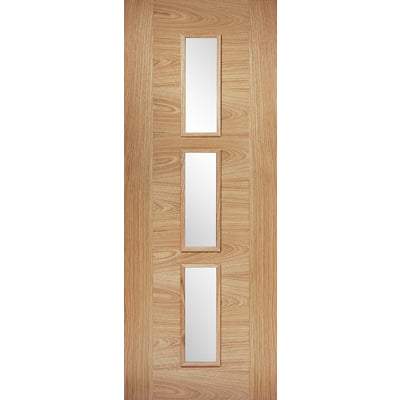 Oak Sofia 3 Light Panel Pre-Finished Internal Door - 2040mm x 726mm - LPD Doors