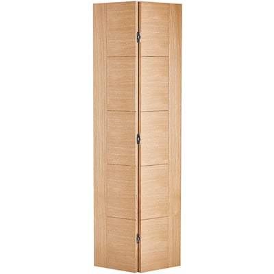 Oak Vancouver Bi-Fold Pre-Finished Internal Door - 1981mm x 762mm - LPD Doors
