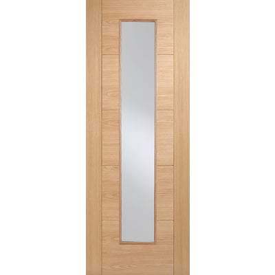 Oak Vancouver Long Light Pre-Finished Internal Fire Door FD30 - 1981mm x 838mm - LPD Doors