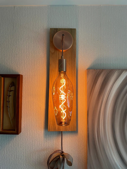 Modern Oak Wall Light | Wooden Wall Sconce for Hallway, Bedside & Staircase Lighting - MooBoo Home Lighting