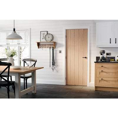 Oak Wexford Flush Un-Finished Internal Fire Door FD30 - 1981mm x 686mm - LPD Doors