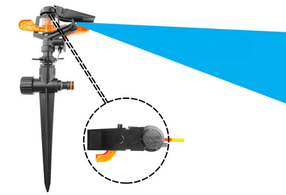 Pulsating Sprinkler on Spike - Adjustable Eco Line - Best4Trade-Retail Garden watering