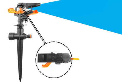Pulsating Sprinkler on Spike - Adjustable Eco Line - Best4Trade-Retail Garden watering