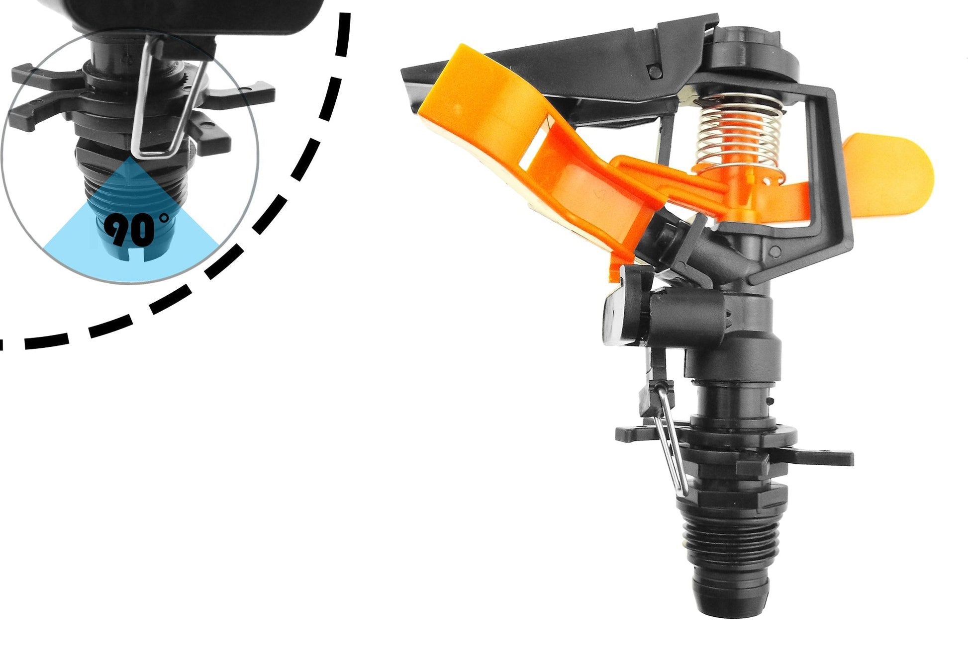 Pulsating Sprinkler on Spike - Adjustable Eco Line - Best4Trade-Retail Garden watering