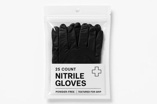 Nitrile Gloves Pack of 25 Available Small, Med and Large