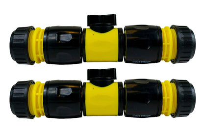 Cost Wise Snap On Male-Male In Line Valve Kit Yellow/Black - Best4Trade-Retail Garden watering