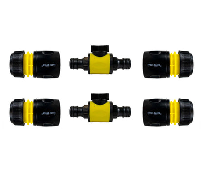 Cost Wise Snap On Male-Male In Line Valve Kit Yellow/Black - Best4Trade-Retail Garden watering