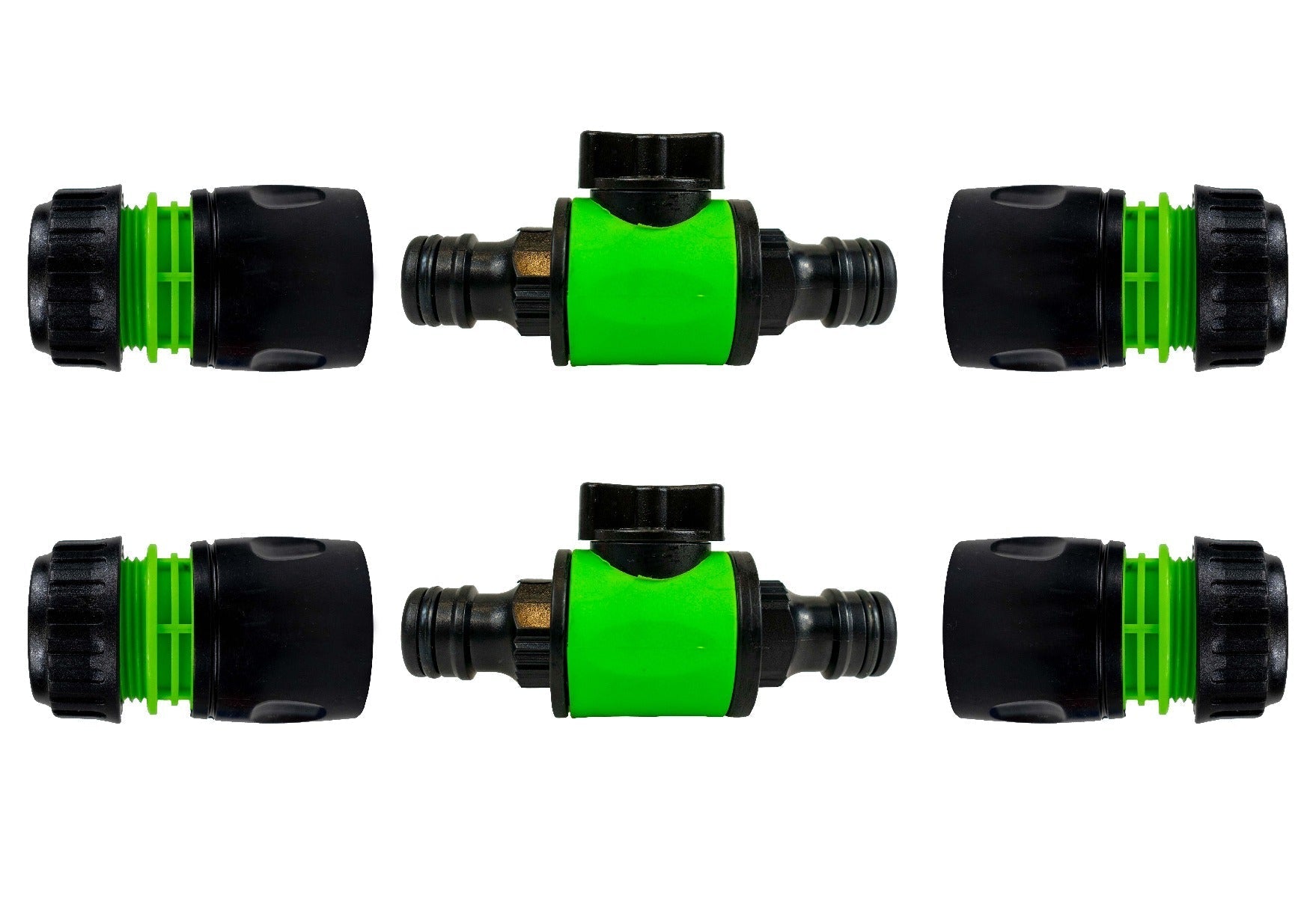 Cost Wise Snap On Male-Male In Line Valve Kit Black/Green - Best4Trade-Retail Garden watering