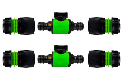 Cost Wise Snap On Male-Male In Line Valve Kit Black/Green - Best4Trade-Retail Garden watering