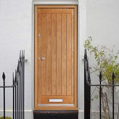 Norfolk Oak Unfinished External Door - 1981mm x 838mm - LPD Doors