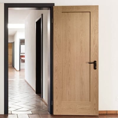 Oak Pattern 10 - 1 Panel Un-Finished Internal Door - 2032mm x 813mm - LPD Doors