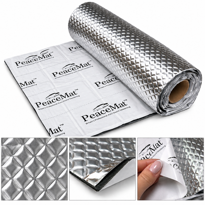 Camper Van Sound Deadening Mat, PeaceMAT XR 6m Roll in Silver