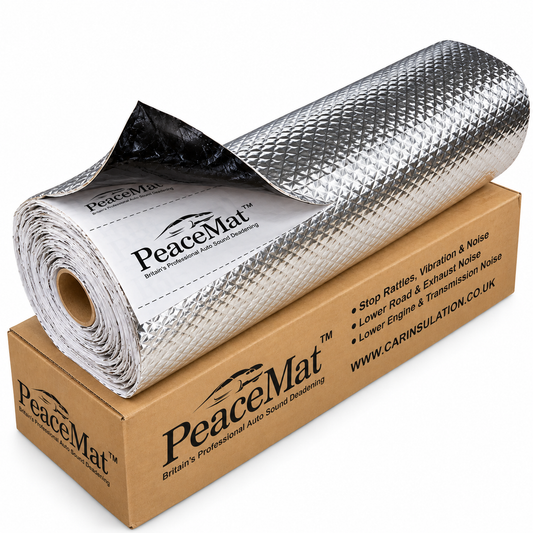 Camper Van Sound Deadening Mat, PeaceMAT XR 6m Roll in Silver