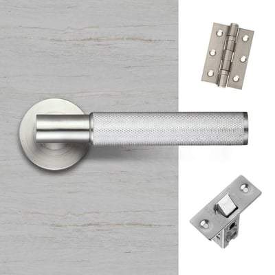 Pegasus Satin Chrome Handle Hardware Pack Standard - LPD Doors