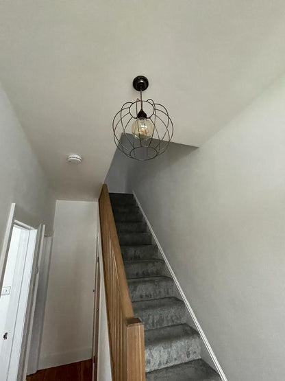 XXL Pumpkin Shade Pendant Light | Rustic Statement Kitchen & Dining Lighting UK