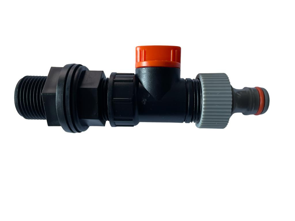 Water Butt Kit 3/4" With Valve and Male Snap On - Best4Trade-Retail Tech Hose & Fittings