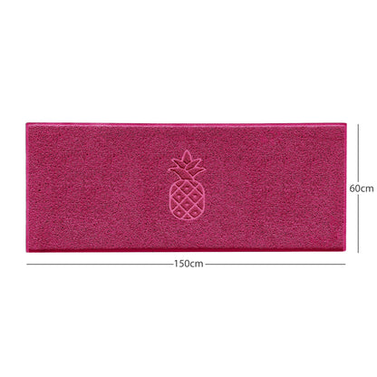 Embossed Pineapple Grey Spaghetti Door Mat