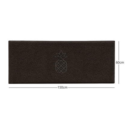 Embossed Pineapple Grey Spaghetti Door Mat
