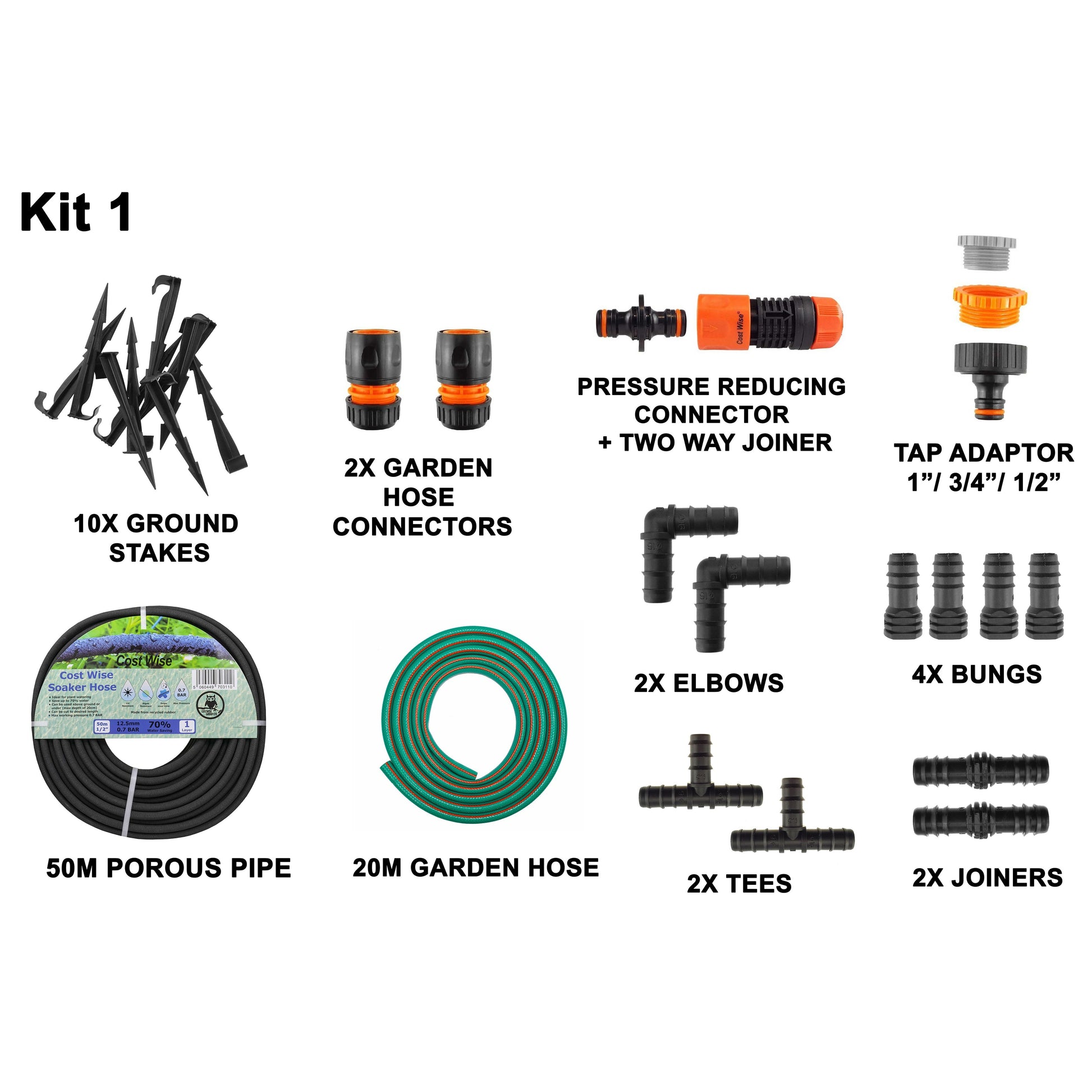 Porous Pipe Kit, POROUS-KIT1 - Best4Trade-Retail Garden watering