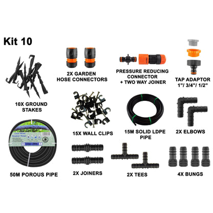Porous Pipe Kit, POROUS-KIT10 - Best4Trade-Retail Garden watering