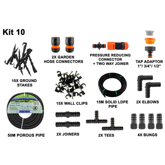 Porous Pipe Kit, POROUS-KIT10 - Best4Trade-Retail Garden watering