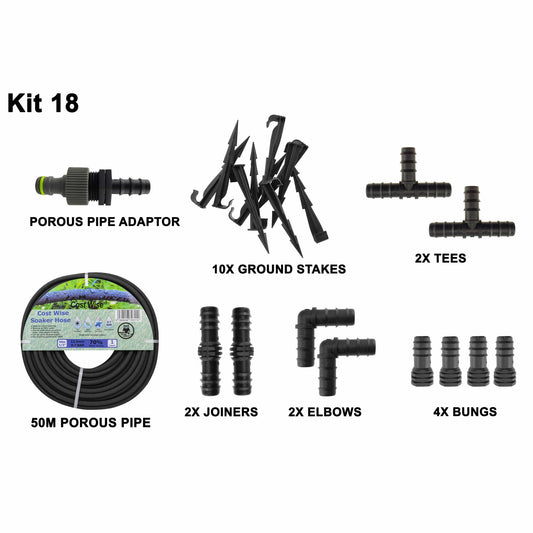 Porous Pipe Kit, POROUS-KIT18 - Best4Trade-Retail Garden watering