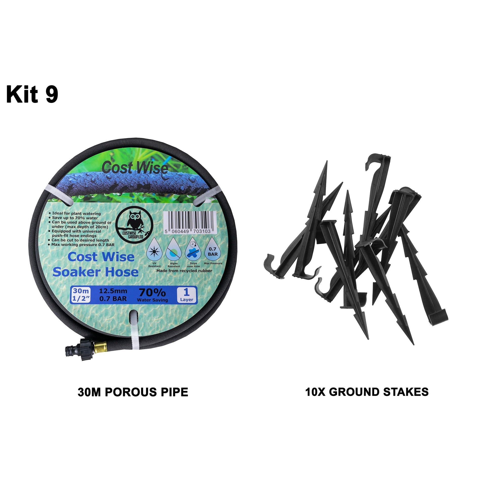 Porous Pipe Kit, POROUS-KIT9 - Best4Trade-Retail Garden watering