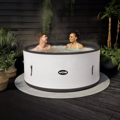 WaveSpa Ontario Round Drop Stitch Hot Tub | Herringbone