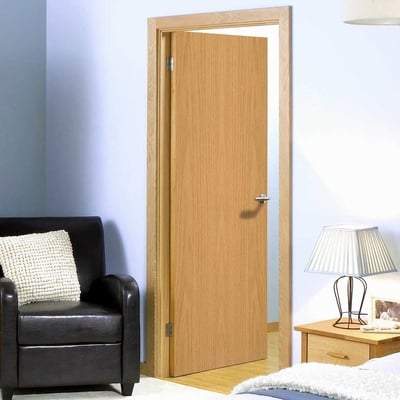 Oak Flush Pre-Finished Interior Door - 2040mm x 926mm - LPD Doors