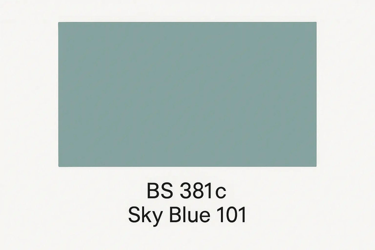 British Standard 381C 101 - Sky blue 400ml Aerosol Available in any Finish - Tameside Paints & Supplies Ltd Blue