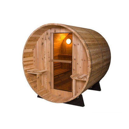 Fonteyn Barrel Sauna Rustic Red Cedar