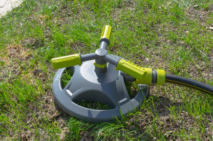 Bradas 3-Arm Rotating Sprinkler Lime Line - Best4Trade-Retail Garden watering