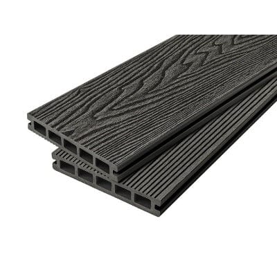 Cladco WPC Woodgrain Reversible Hollow Decking Board 150mm x 25mm x 4m - All Colours - Cladco