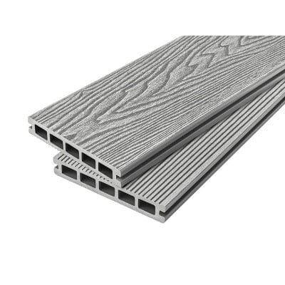 Cladco WPC Woodgrain Reversible Hollow Decking Board 150mm x 25mm x 2.4m - All Colours - Cladco