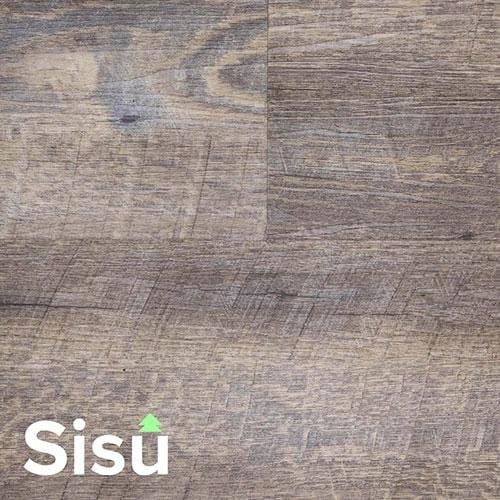 SISU Smoked Oak Click Vinyl Flooring Tiles - 190mm x 1230mm (10 Pack) - EnviroBuild Flooring