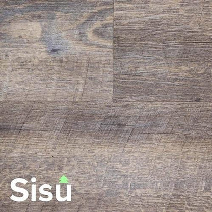 SISU Smoked Oak Click Vinyl Flooring Tiles - 190mm x 1230mm (10 Pack) - EnviroBuild Flooring