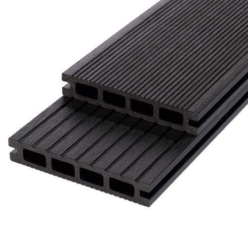 RynoTerrace Classic Grooved Reversible Composite Deck Board Sample - Ryno Outdoor & Garden